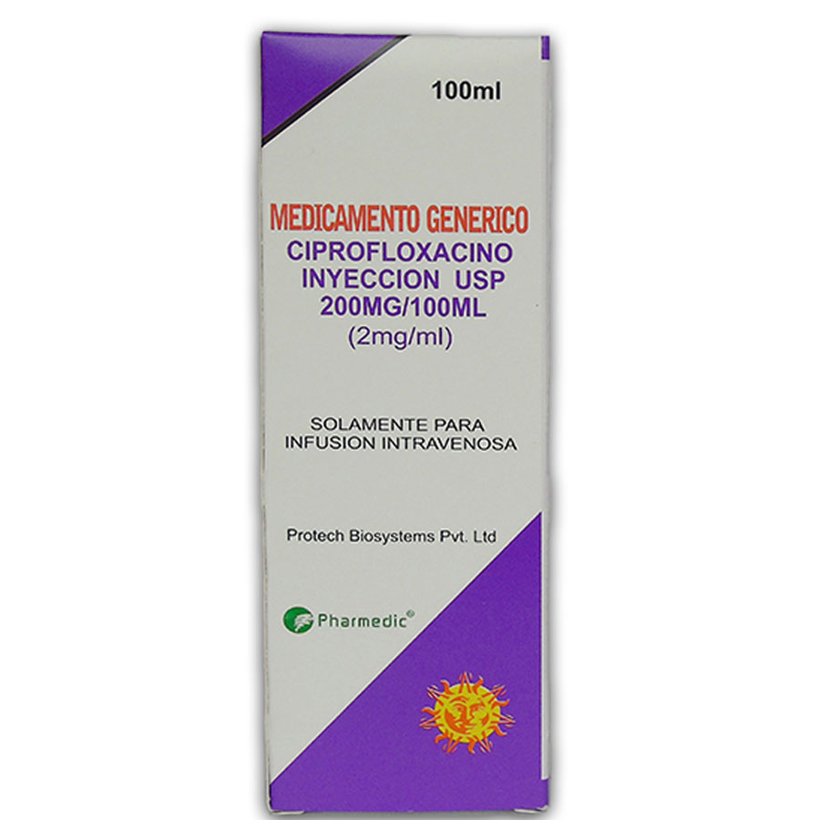 Imagen de  CIPROFLOXACINA 200mg PHARMEDIC Ampolla