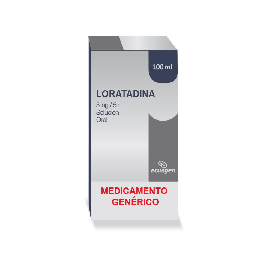 Imagen de  LORATADINA 0.100 g ECUAGEN Solución Oral