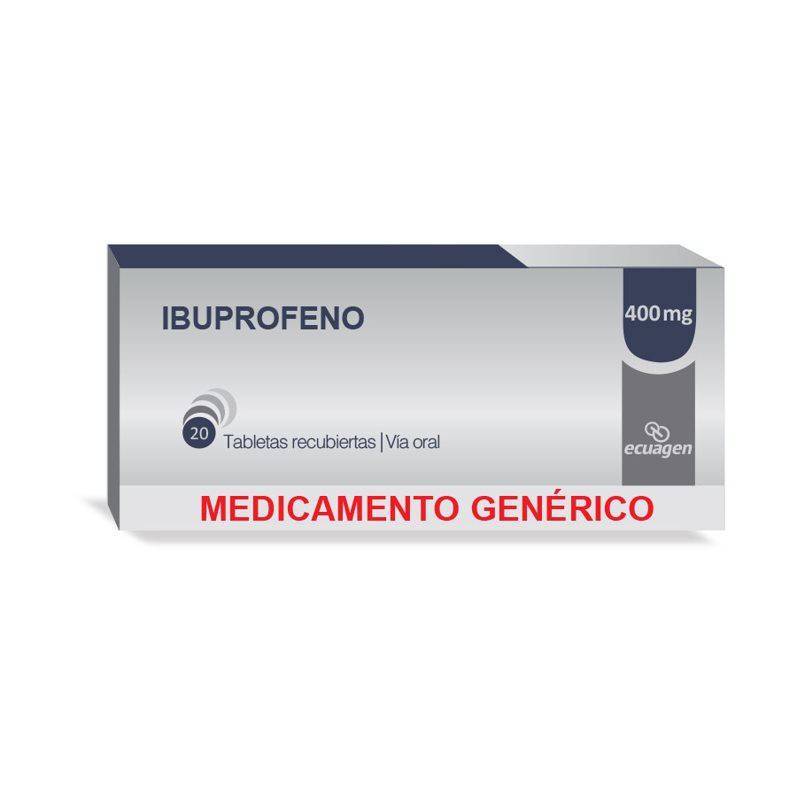 Imagen de Ibuprofeno 400mg dyvenpro ecuagen tableta recubierta