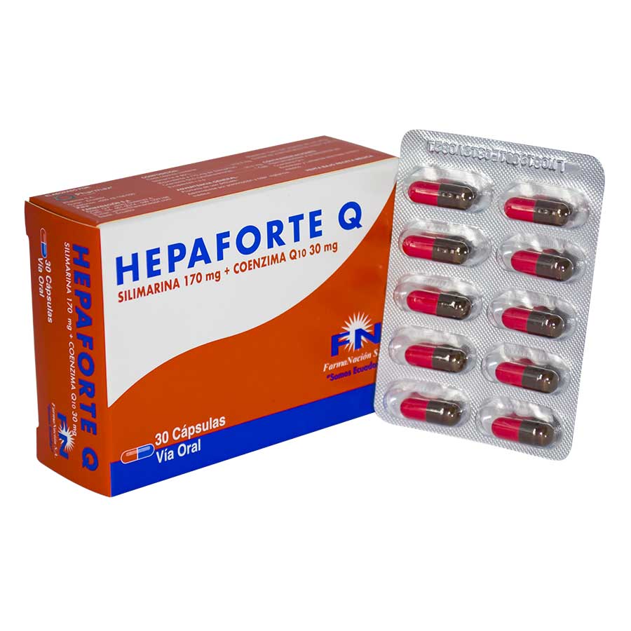 Imagen para  HEPAFORTE-Q 170 mg x 80 mg FARMANACION x 30 Cápsulas                                                                           de Pharmacys