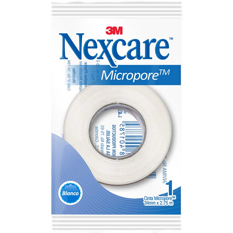 Imagen de Esparadrapo Nexcare Micropore Blanco