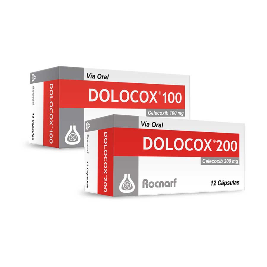 Imagen para  DOLOCOX 200 mg ROCNARF x 12 Cápsulas                                                                                           de Pharmacys