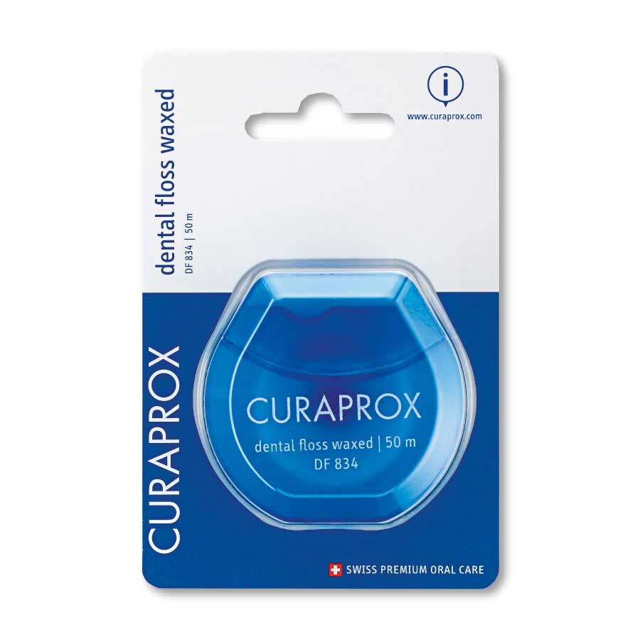 Imagen de Hilo dental curaprox floss waxed 50 m