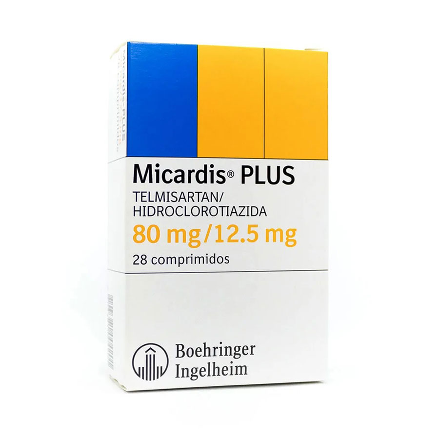 Imagen de  MICARDIS 80 mg x 12,5 mg BOEHRINGER INGELHEIM  x 28 Plus Comprimidos