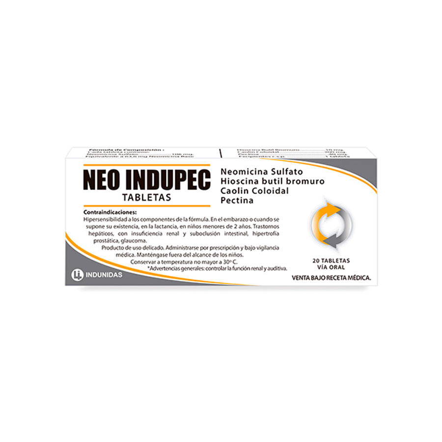 Imagen para  NEO-INDUPEC 106 mg x 20 Tableta                                                                                                 de Pharmacys