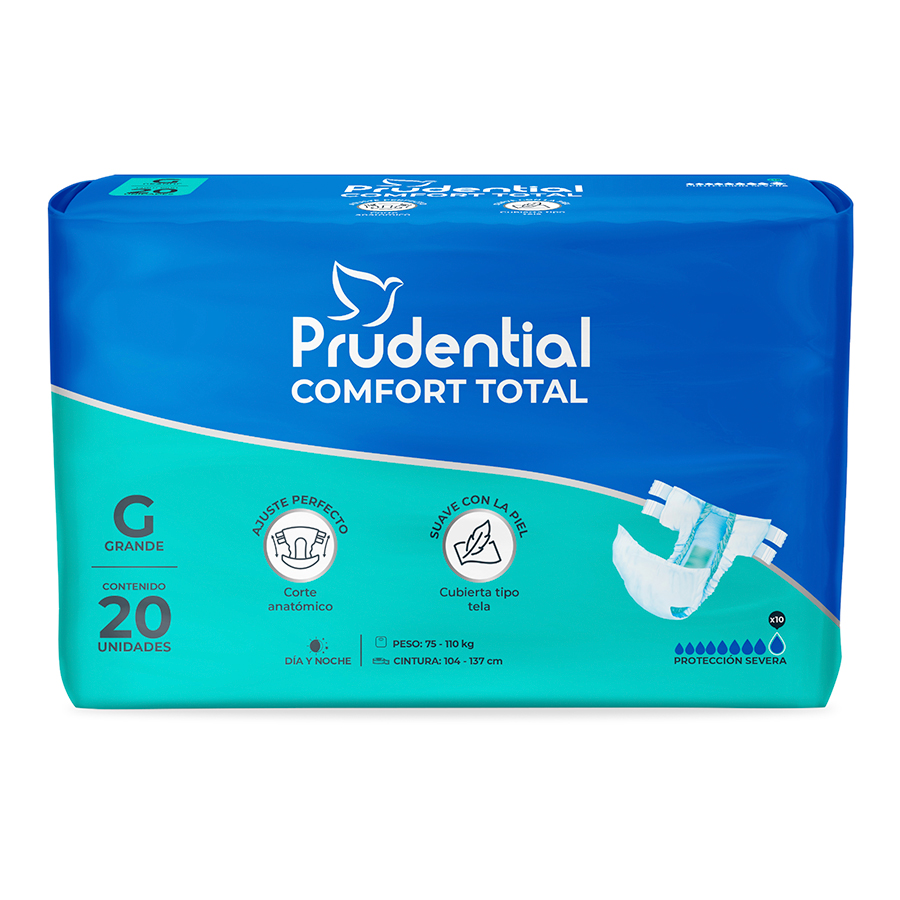 Imagen de Pañal de incontinencia prudential large 20 unidades