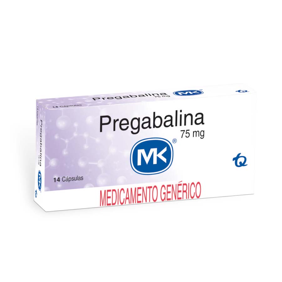 Imagen para  PREGABALINA 75 mg TECNOQUIMICAS x 14 Cápsulas                                                                                  de Pharmacys