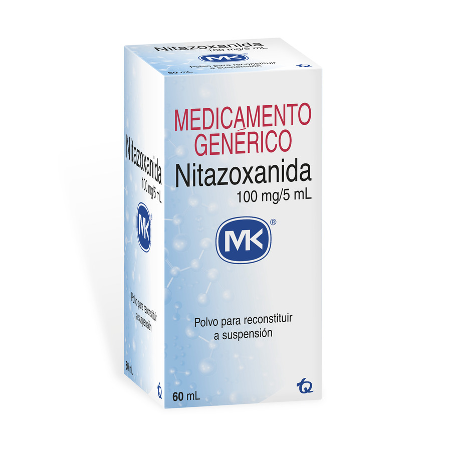 Imagen de Nitazoxanida 100mg/5ml tecnoquimicas - genericos suspensión