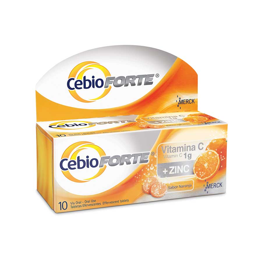 Imagen de Cebion Forte 1000 Mg 10 Mg Tabletas Efervescentes 10