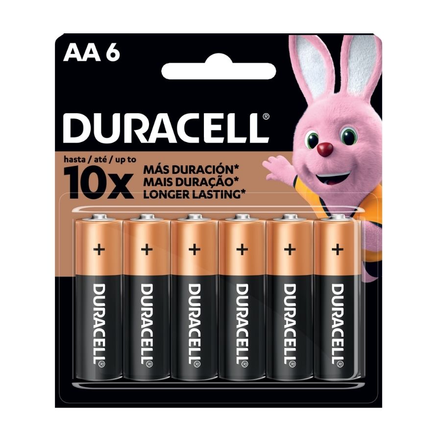 Imagen de Pila duracell duralook aa 4 unidades + 2 gratis