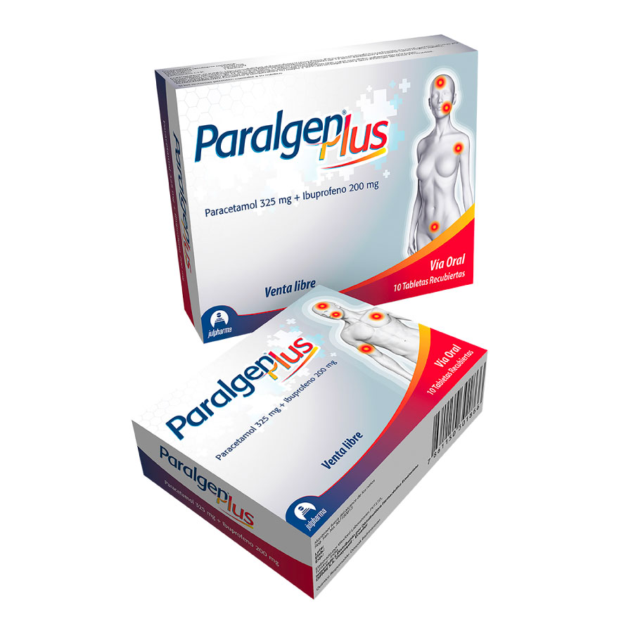 Imagen de  Analgésico PARALGEN 200 mg x 325 mg Tableta x 20