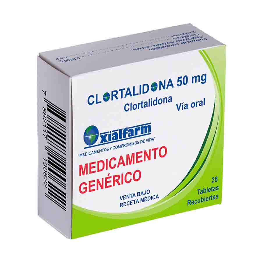 Imagen de  CLORTALIDONA 50 mg OXIALFARM x 28 Tableta