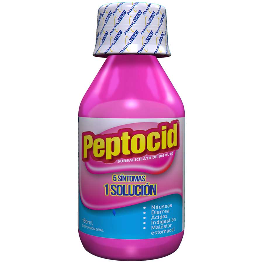 Imagen de  Antiácido PEPTOCID 262 mg/15 ml Suspensión 180 ml