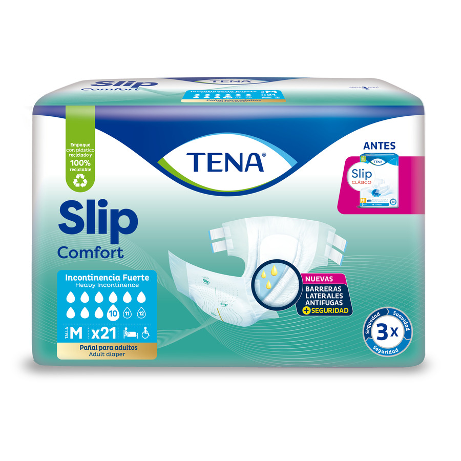 Imagen de  Pañal de Incontinencia TENA Slip Clásico Medium 90656 21 unidades