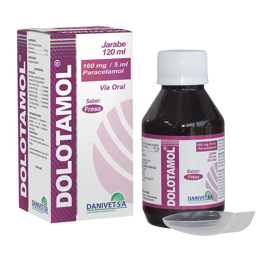 Imagen de  DOLOTAMOL 160 mg Jarabe 120 ml