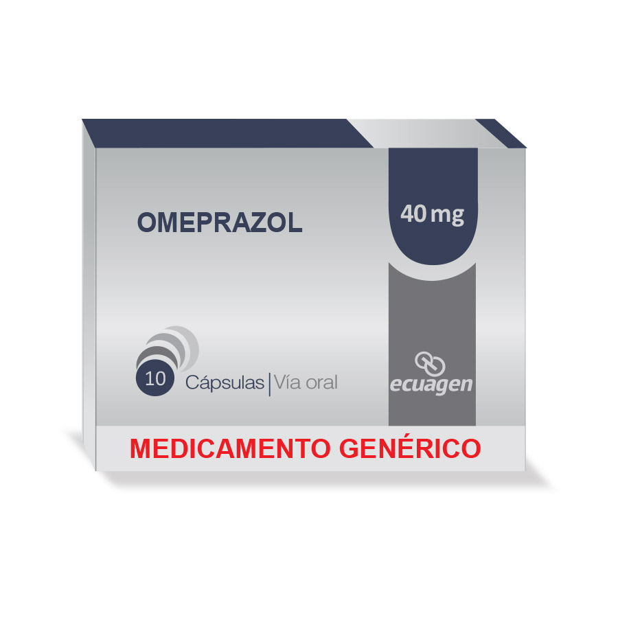 Imagen de  OMEPRAZOL 40 mg ECUAGEN x 10 Cápsulas