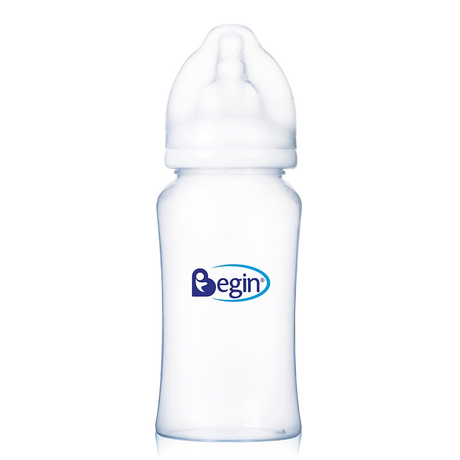 Imagen de Biberón begin cuello ancho sin agarradera de 10 oz 300 ml
