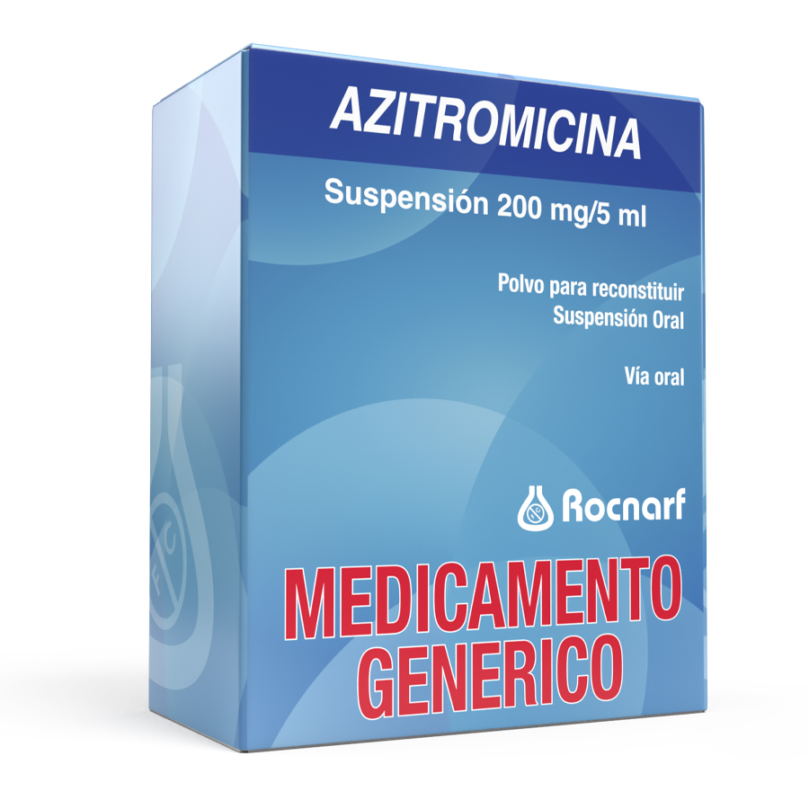 Imagen de  AZITROMICINA 200mg/5m ROCNARF Suspensión