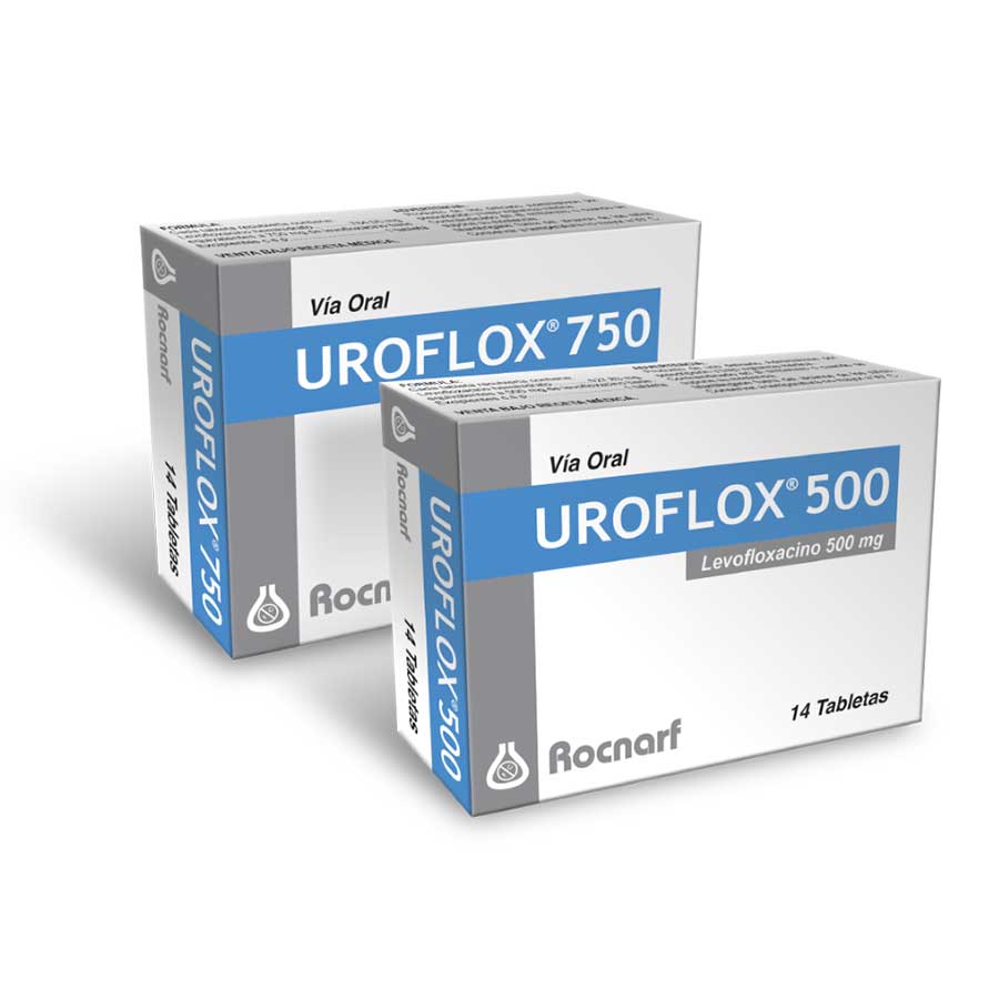 Imagen para  UROFLOX 500 mg ROCNARF x 14 Tableta                                                                                             de Pharmacys