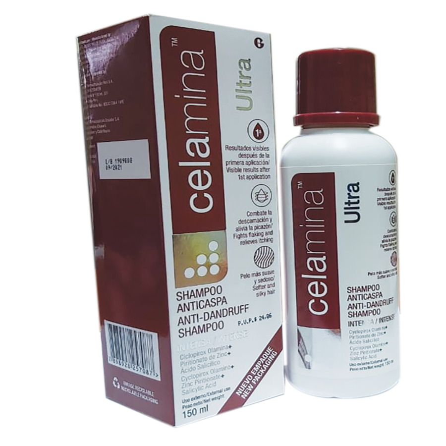 Imagen de Shampoo celamina ultra anticaspa 150ml