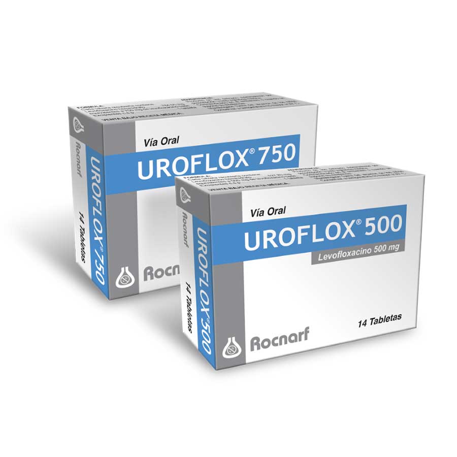 Imagen para  UROFLOX 750 g ROCNARF x 14 Tableta                                                                                              de Pharmacys