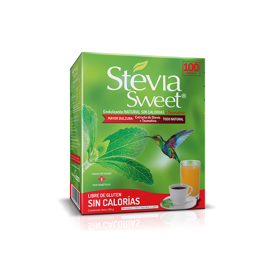 Imagen de Endulzante Stevia Sweet Libre De Gluten Sobres 100