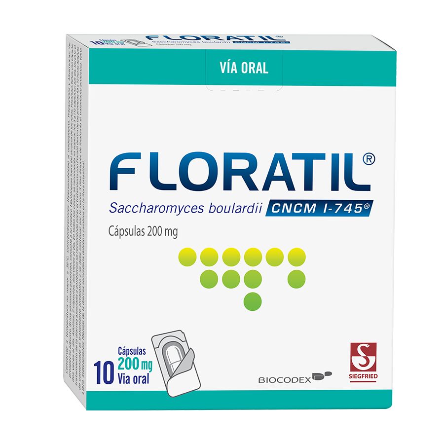 Imagen de  FLORATIL 200 mg Cápsulas x 10