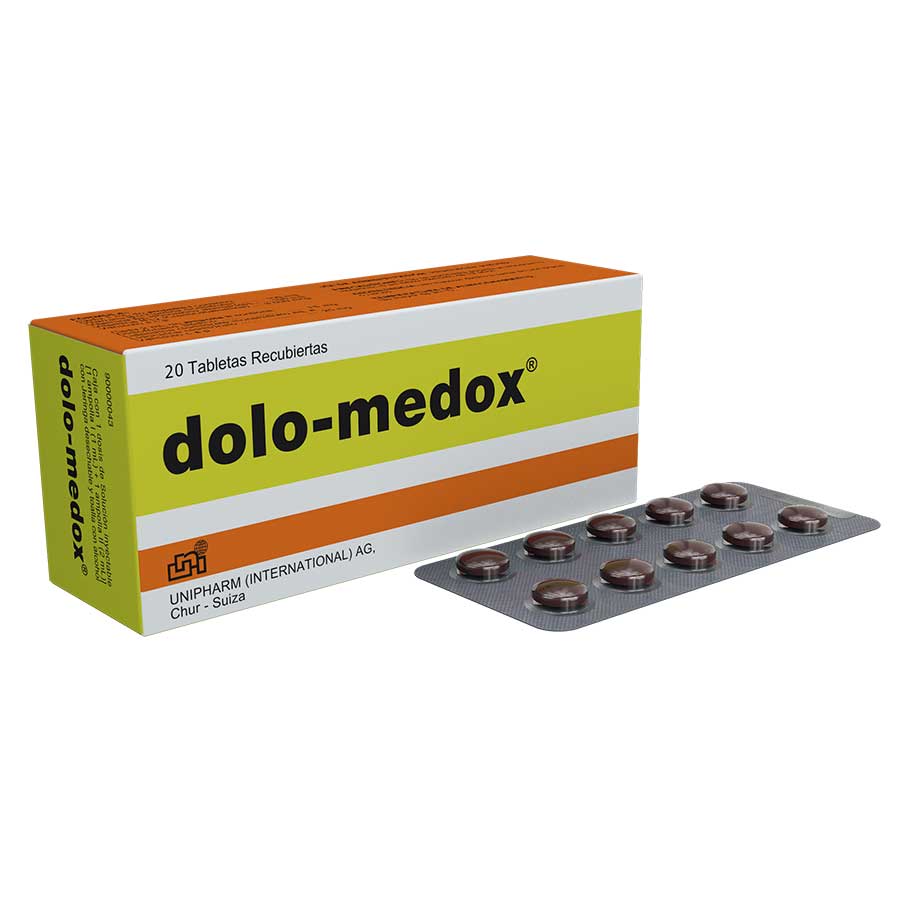 Imagen para  DOLO-MEDOX 50 mg x 50 mg x 50 mg x 1000 mcg UNIPHARM x 20 Tableta                                                               de Pharmacys