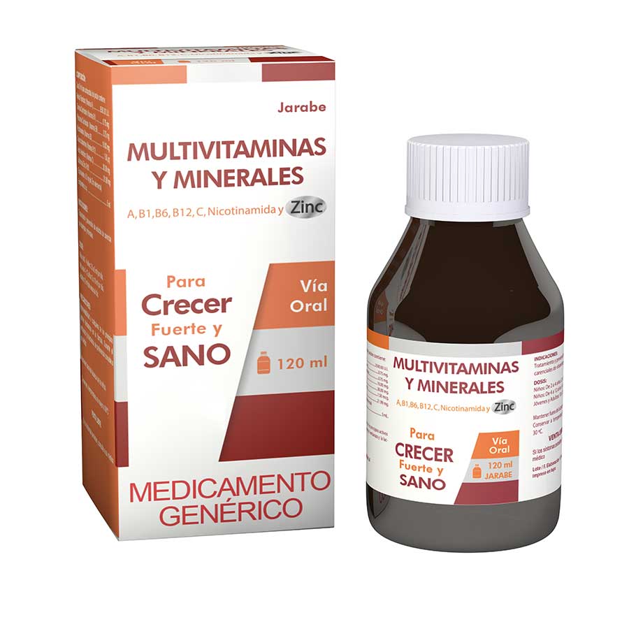 Multivitaminico MULTIVITAMINAS-MINERALES Jarabe 120 ml