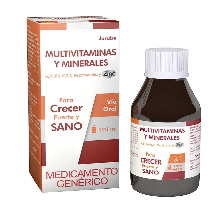 Imagen de Multivitaminico Multivitaminas-minerales Jarabe 120 ml