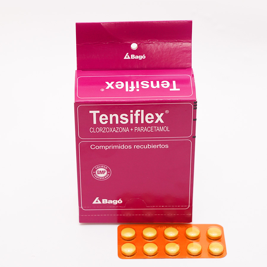 Imagen para  TENSIFLEX 250 mg x 300 mg x 10 Comprimidos Recubiertos                                                                          de Pharmacys