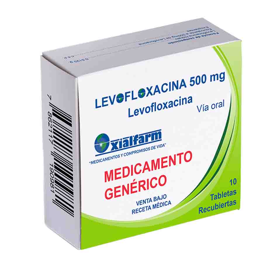 Imagen de Levofloxacina 500mg oxialfarm farma tableta