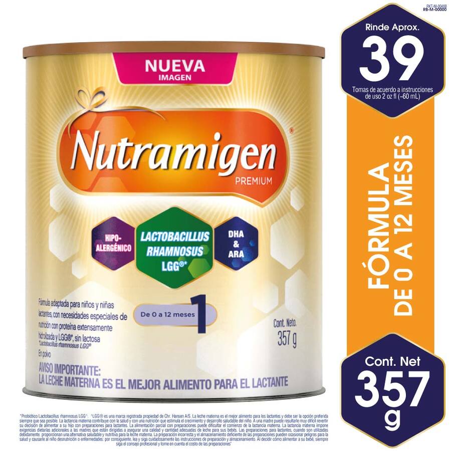 Imagen de Fórmula infantil nutramigen fórmula especializada con lgg lata 357g