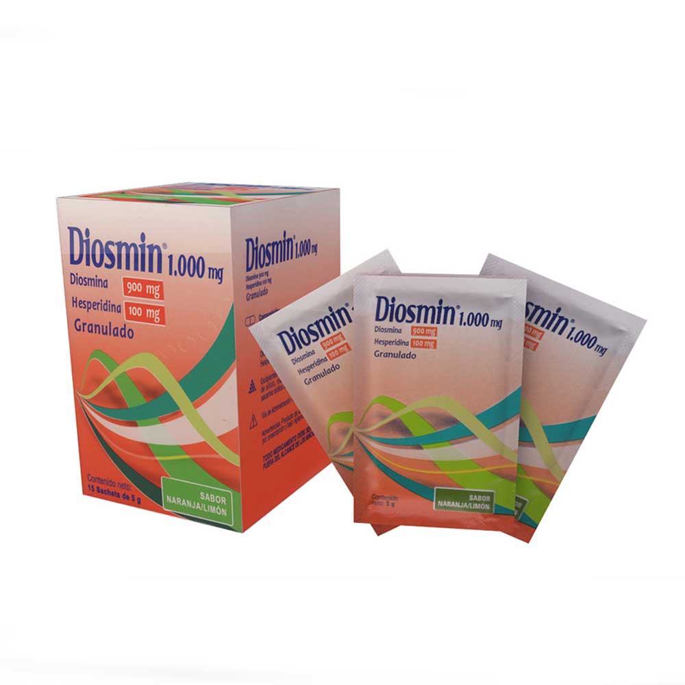 Imagen para  DIOSMIN 900 mg x 100 mg GRUPO FARMA x 15 en Polvo                                                                               de Pharmacys