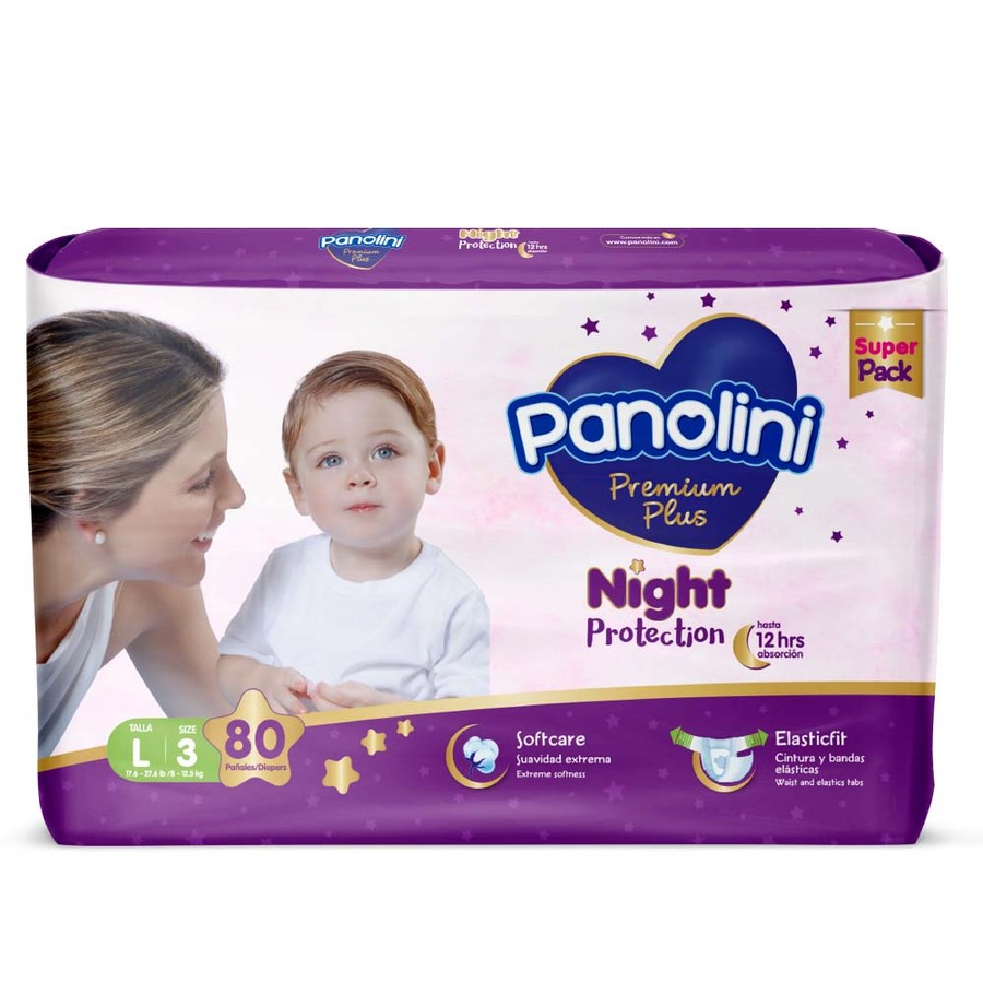 Imagen de Pañal panolini premium plus large 80 unidades