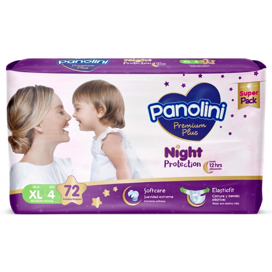 Imagen de Pañal panolini premium plus x-large 72 unidades