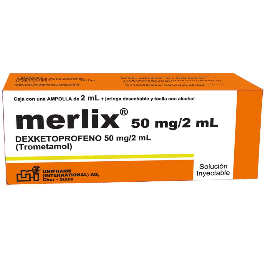 Imagen de  MERLIX 50 mg UNIPHARM Ampolla Inyectable