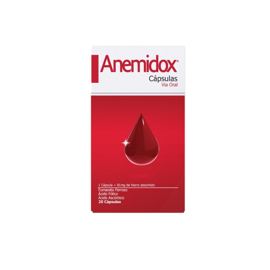 Imagen de  ANEMIDOX 100 mg x 1 mg x 330 mg PROCTER & GAMBLE x 20 Cápsulas