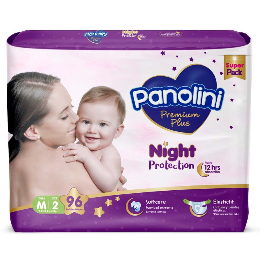 Imagen de Pañal panolini premium plus medium 96 unidades