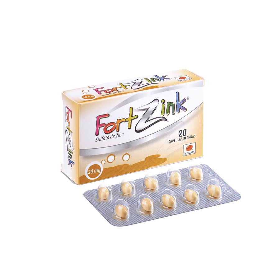 Imagen de Fortzink 20 mg cápsulas blandas x 20