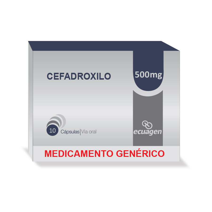 Imagen para  CEFADROXILO 500 mg ECUAGEN x 10 Cápsulas                                                                                       de Pharmacys