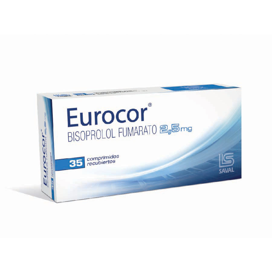 Imagen para  EUROCOR 2.5 mg ECUAQUIMICA x 35 Comprimidos Recubiertos                                                                         de Pharmacys