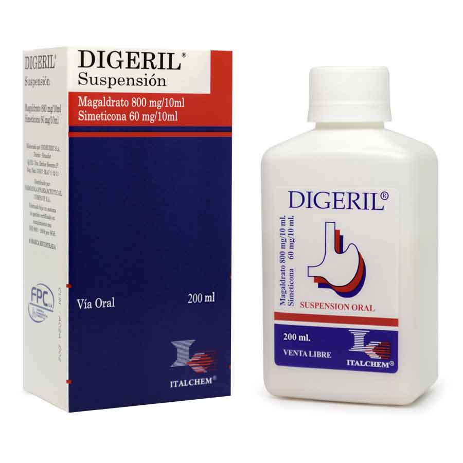 Imagen de Digeril Vainilla 800 Mg 60 Mg Suspensión 200 ml