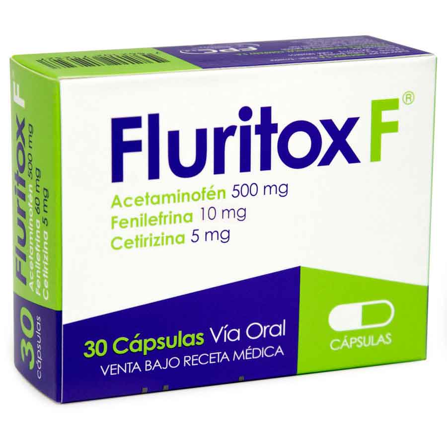 Imagen de Fluritox 500 Mg 10 Mg Mg Cápsulas 30