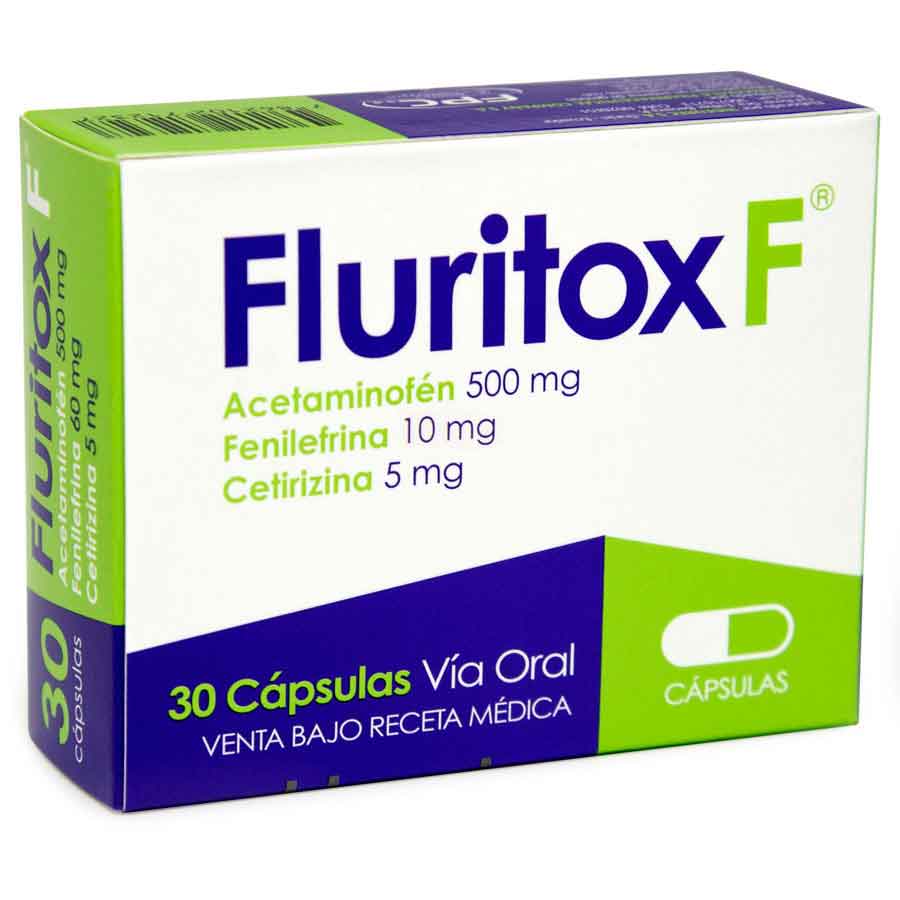 Imagen de Fluritox 500 mg x 10 mg x 5 mg cápsulas x 30