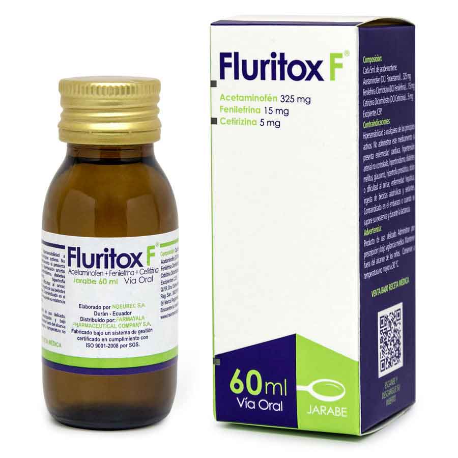 Imagen de  FLURITOX 325 mg x 15 mg x 5 mg FARMAYALA Jarabe