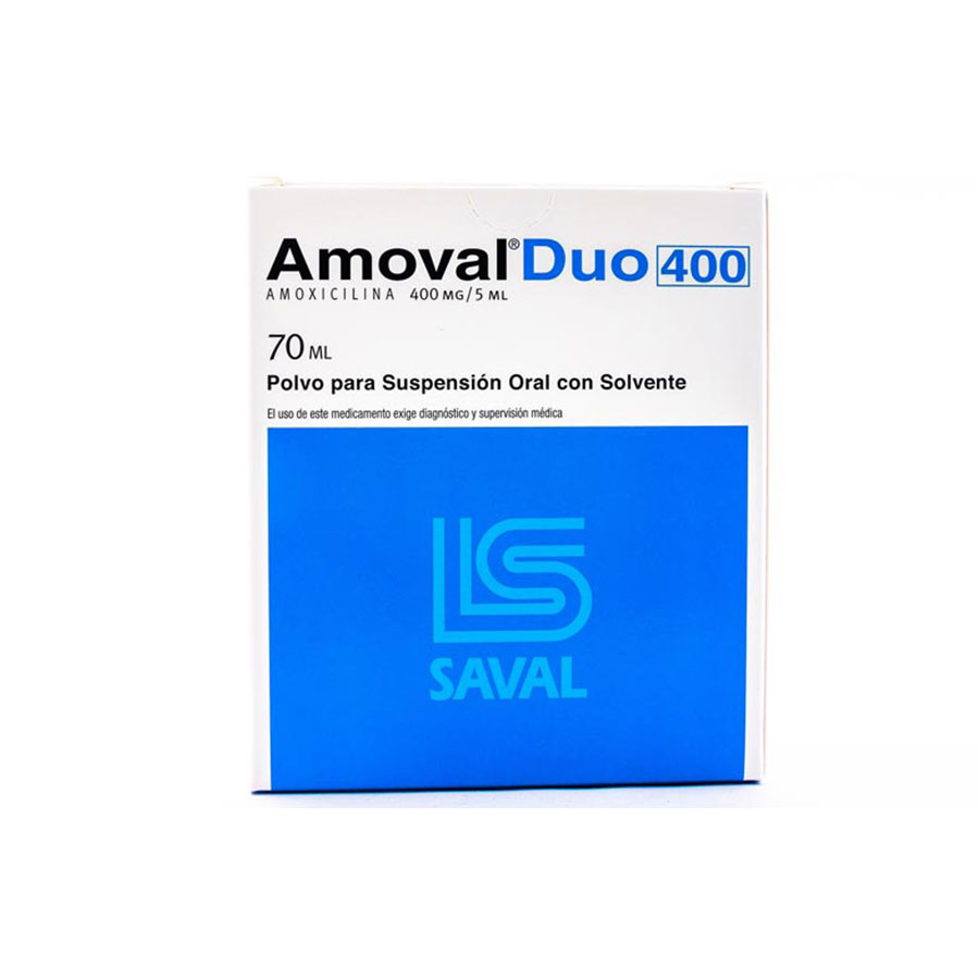 Imagen de  AMOVAL 400 mg/5 ml ECUAQUIMICA Suspensión