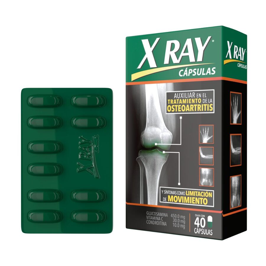 Imagen de X ray 450 mg x 30 mg x 10mg cápsulas x 40