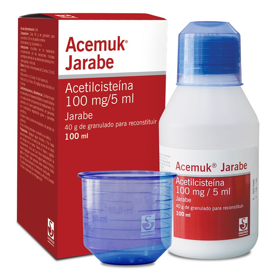 Imagen de  ACEMUK 100 mg / 5ml Jarabe