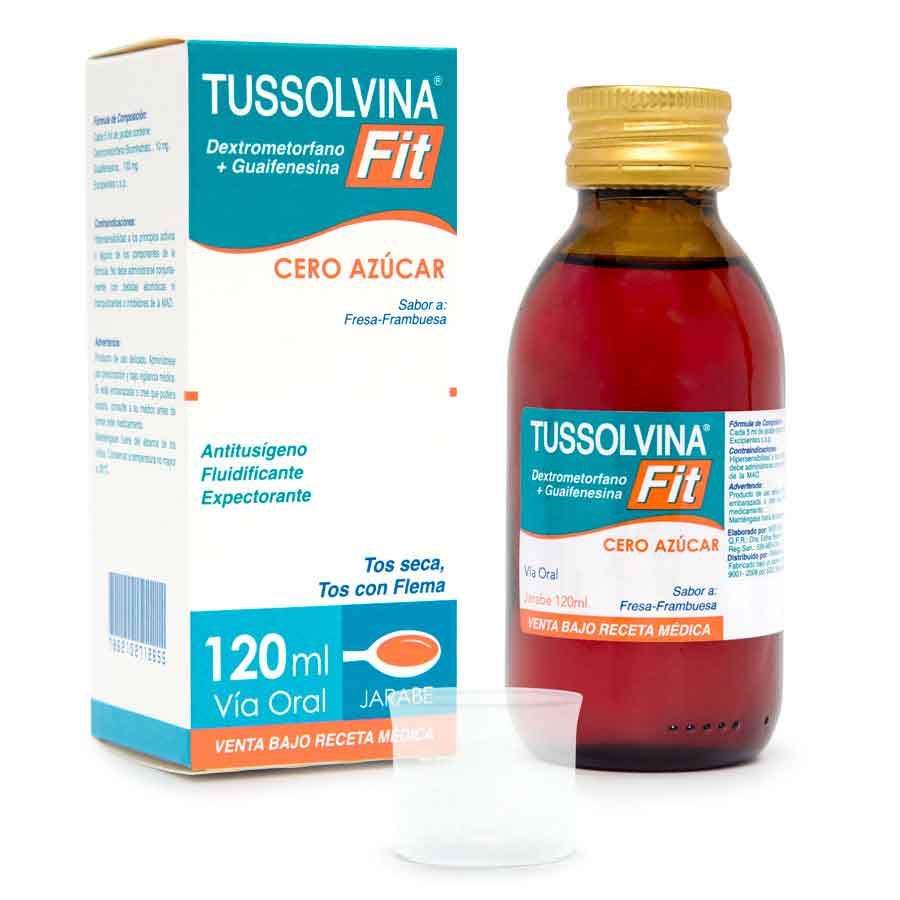 Imagen de Tussolvina fit fresa jarabe 200 ml